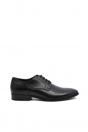 Pantofi negri eleganți Denis pentru bărbați din piele naturală 2964VITN
