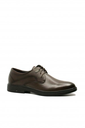 Pantofi bărbați Mels stil derby, maro cafea, din piele naturală FNX8673